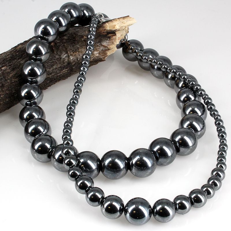 Sterling Silver Shiny  Oxidized Round Bead