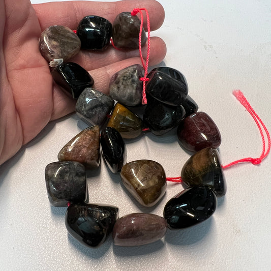 Tourmaline Tumble stones 16"