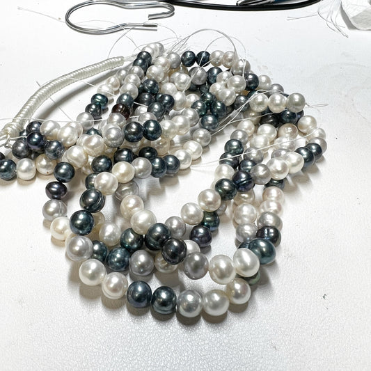 Multi Color Pearl Strands