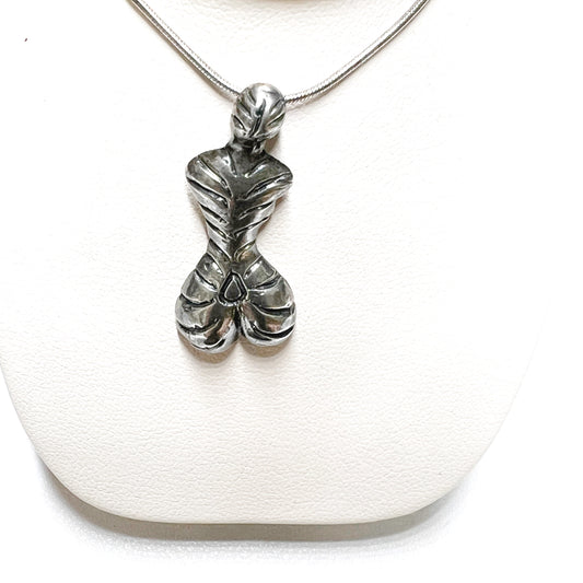 Power of Woman Sterling Silver Pendant on a 16" Sterling Chain